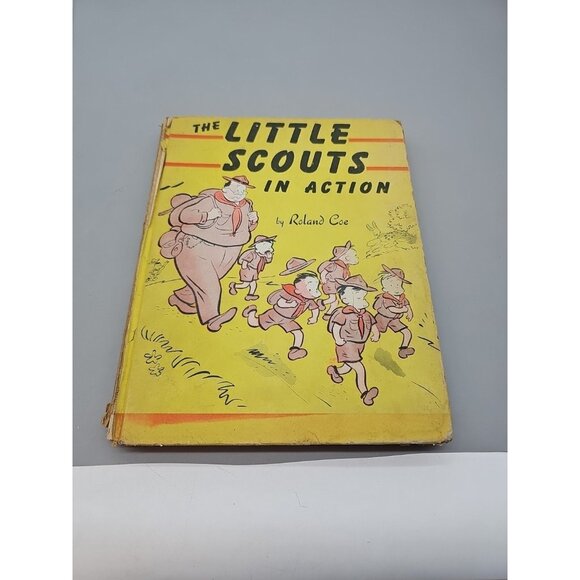 Little Scouts in Action by Roland Coe  lst Edition 1944, Scouting Cartoons - Picture 1 of 10